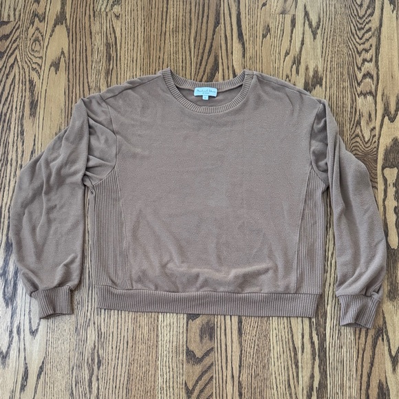 Michael Stars Camel Crewneck Pullover - Picture 1 of 16